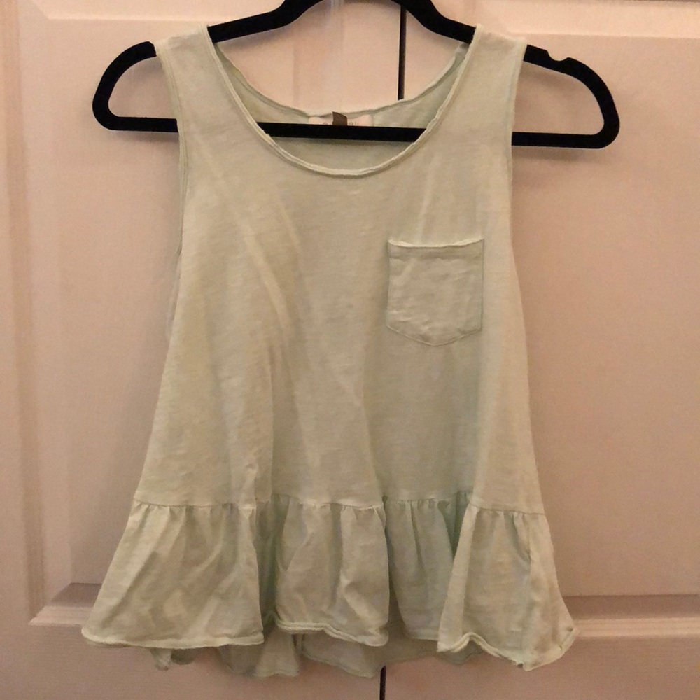 Light green anthropology tank